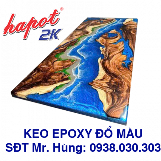 Keo Epoxy Đổ 1:4 (Pha Màu)