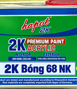  2K Bóng  68 NK (Nhanh khô) - Thùng 16 Kg - Giá 130K /1KG - 2.080.000 / Thùng 16kg  - Sản phẩm 2K Nhanh khô - Thi Công Nhanh nhà dân dụng - hoặc làng nghề hàng kinh tế - khô nhanh sau 2 giờ có thể đóng gói sản phẫm 
