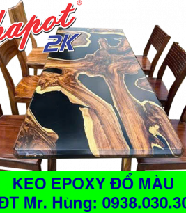 Keo Epoxy Đổ 1:3 (Màu Trong) | Sơn PU đồ gỗ 