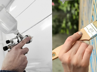 Sơn Gỗ Nên Chọn Súng Phun Hay Cọ?